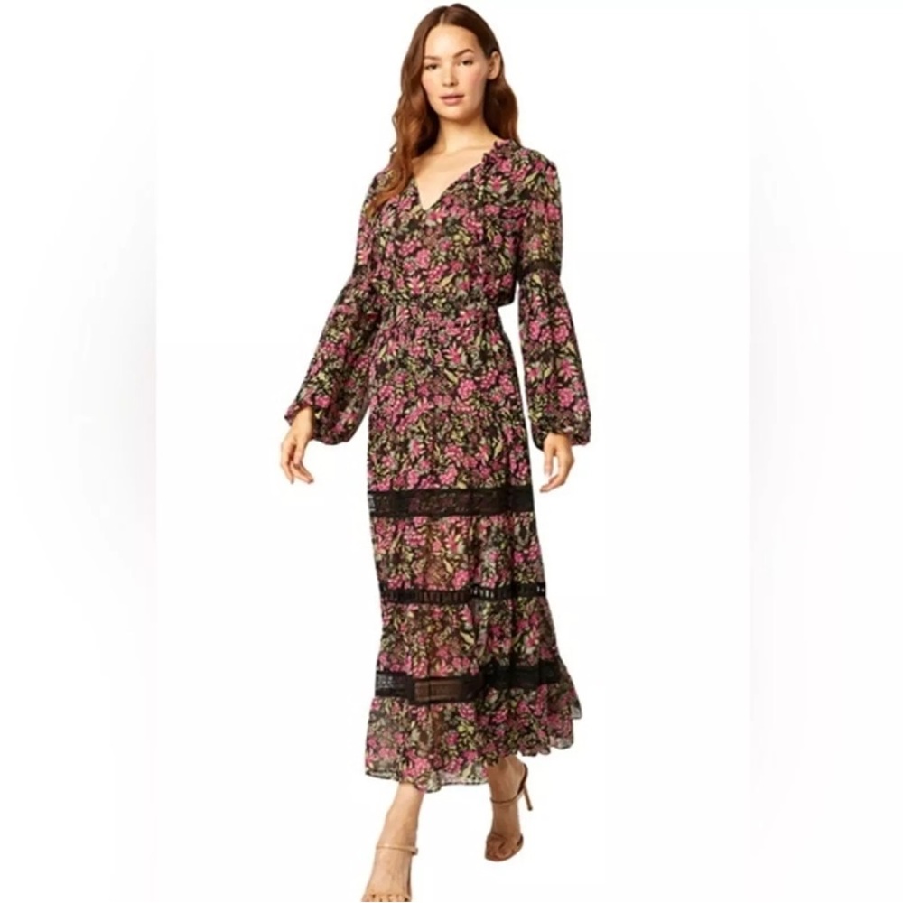 🦋NWT -MISA MIDI Floral Dress S